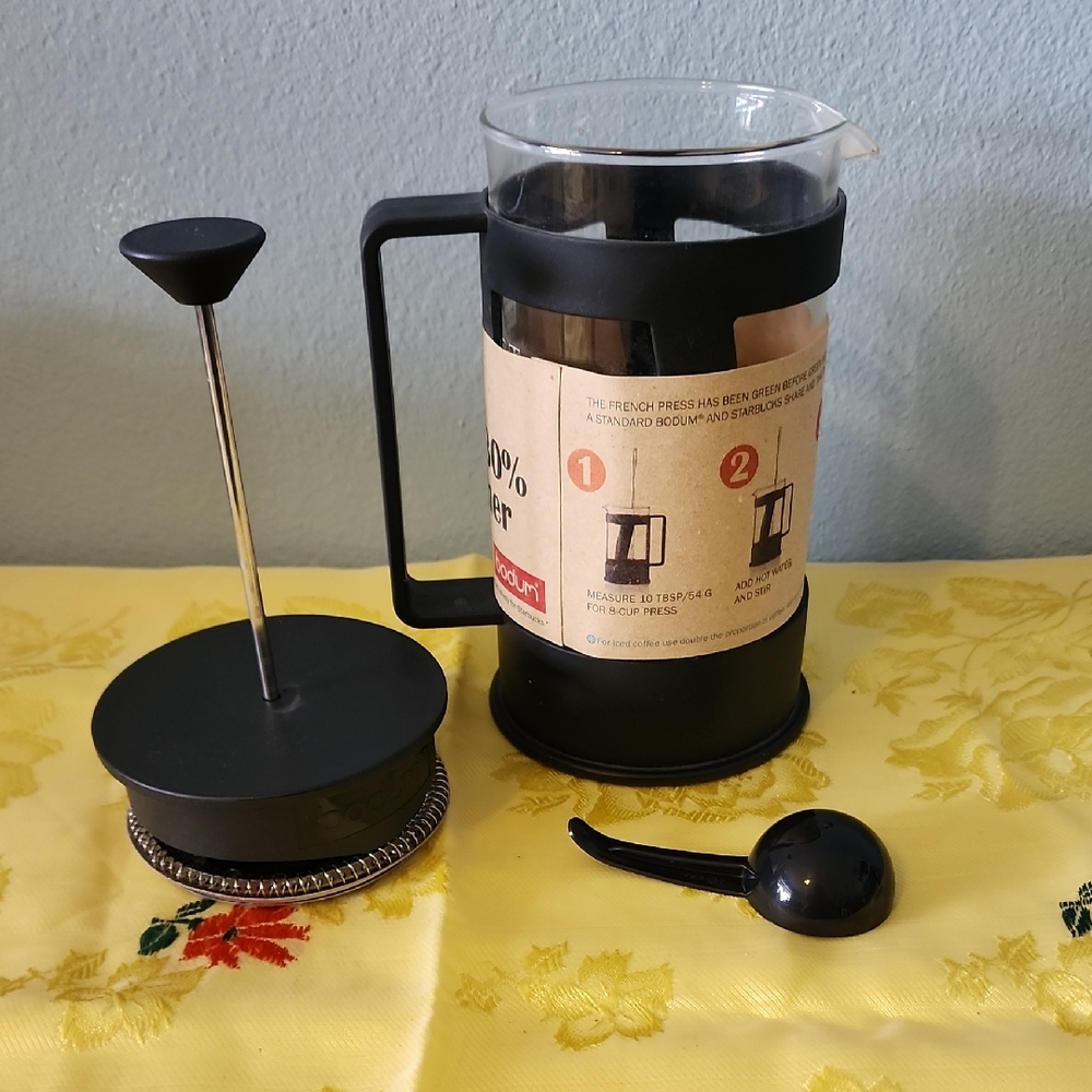 Bodum Black French Press Coffee Maker Kitchen Essential Exclusively For Starbuck
